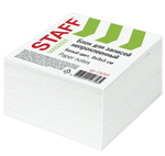 Блок для записей 9х9х5 см. непроклеенный, куб, белый, белизна 90-92% (STAFF)