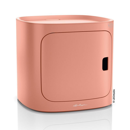 Модуль-подставка для хранения инвентаря Lechuza "Pila Storrage coral red" (пластик), 35x35xH33 см