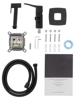 Смеситель с гигиеническим душем встраиваемый WONZON & WOGHAND FLEX, Черный матовый (WW-88829072-MB)