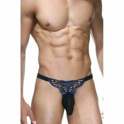 Мужские трусы стринги черные La Blinque LB15259