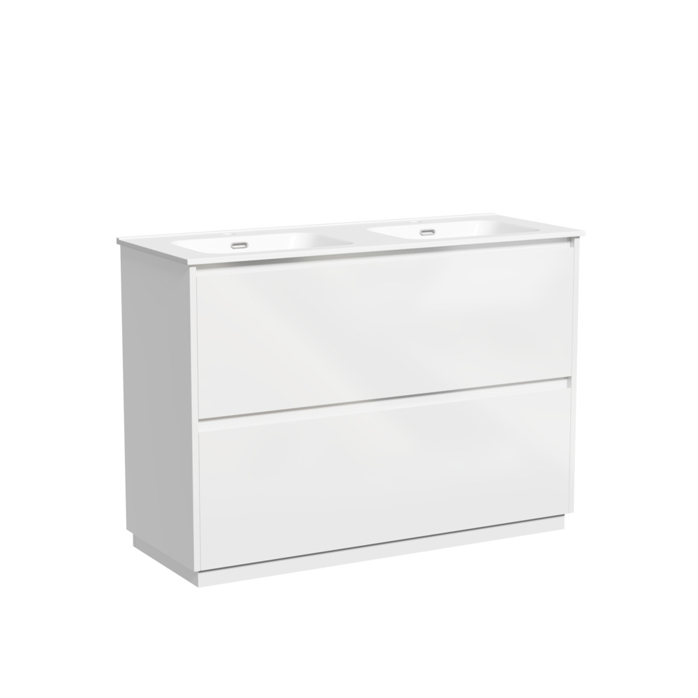 Тумба напольная под раковину Sancos Libra Floor, белый глянец 1190х450х840 мм