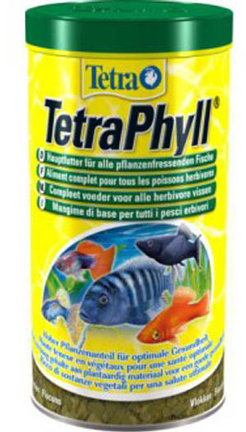 Корм для рыб TetraPhyll, хлопья д/травоядных рыб 1л.