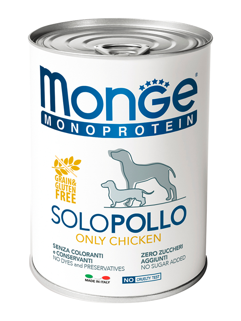Влажный корм Monge Dog Monoprotein для собак, паштет из курицы 400 г