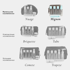 Несессер Mignon из замши и кожи теленка, цвета латте