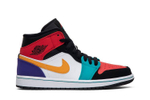 Кроссовки Jordan Air Jordan 1 Mid Whiteredmulti