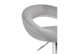 Барный стул Oazis gray fabric / chrome