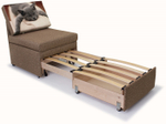 Кресло-кровать "Миник" Rich Brown (коричневый), купон "кот спит"
