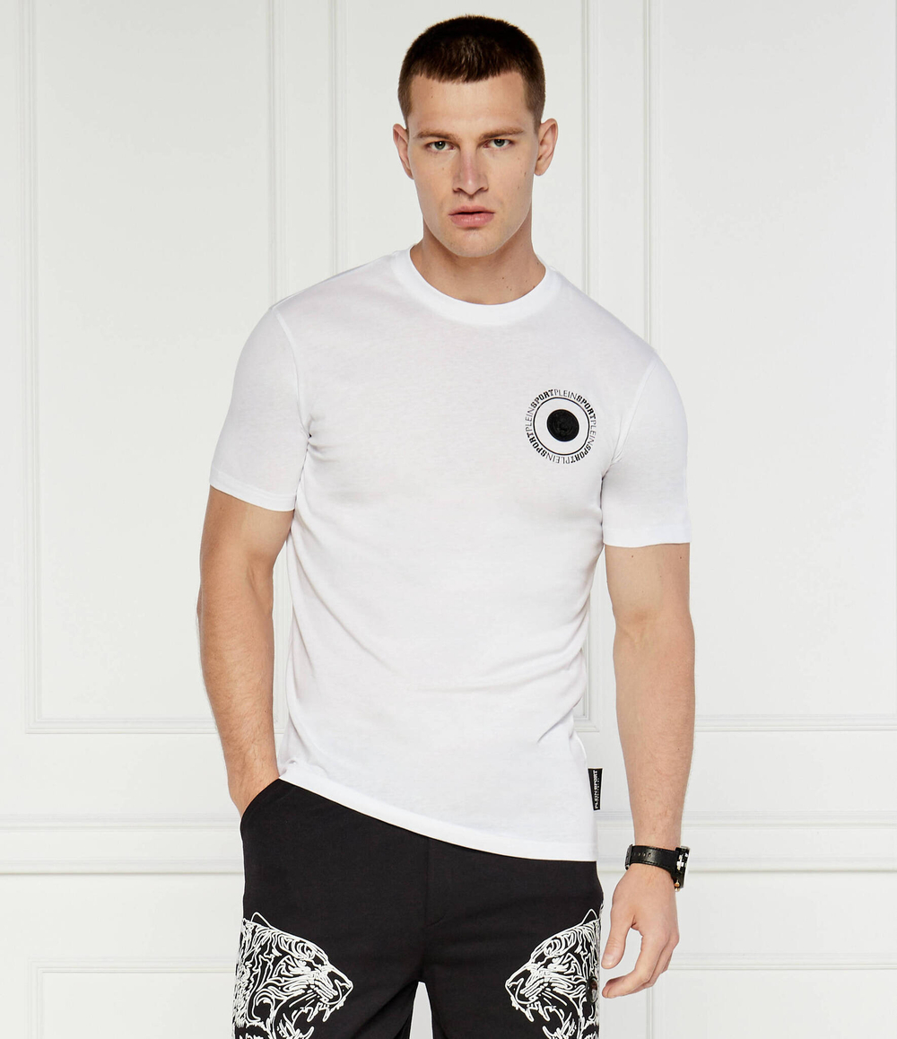 Футболка Carbon Tiger Plein Sport - белый(MTK7542 STE003N)
