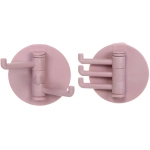 Крючок настенный многофункциональный на липкой основе «ИДЕЯДОМА», цвет пудровая роза, нагрузка 1кг/7*6см (пакет с подвесом)