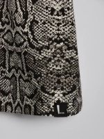 Футболка для девочки оверсайз, принт питон