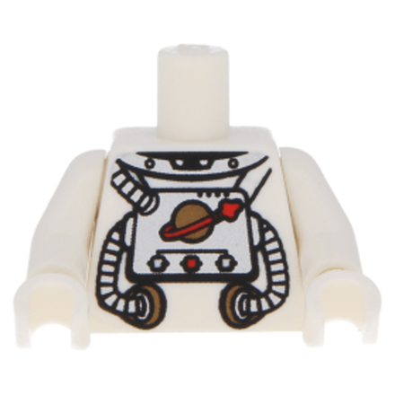 Скафандр с классическим космическим логотипом и узором трубок