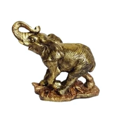 Статуэтка из гипса «Слон» 19*16см античное серебро