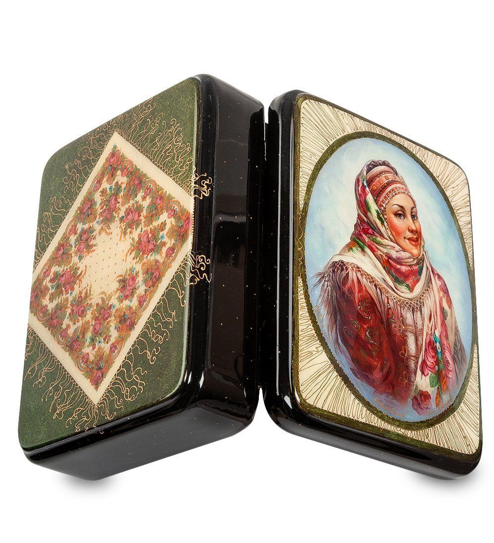 Народные промыслы ШК-65/13 Шкатулка «Красавица» исп. Данченко