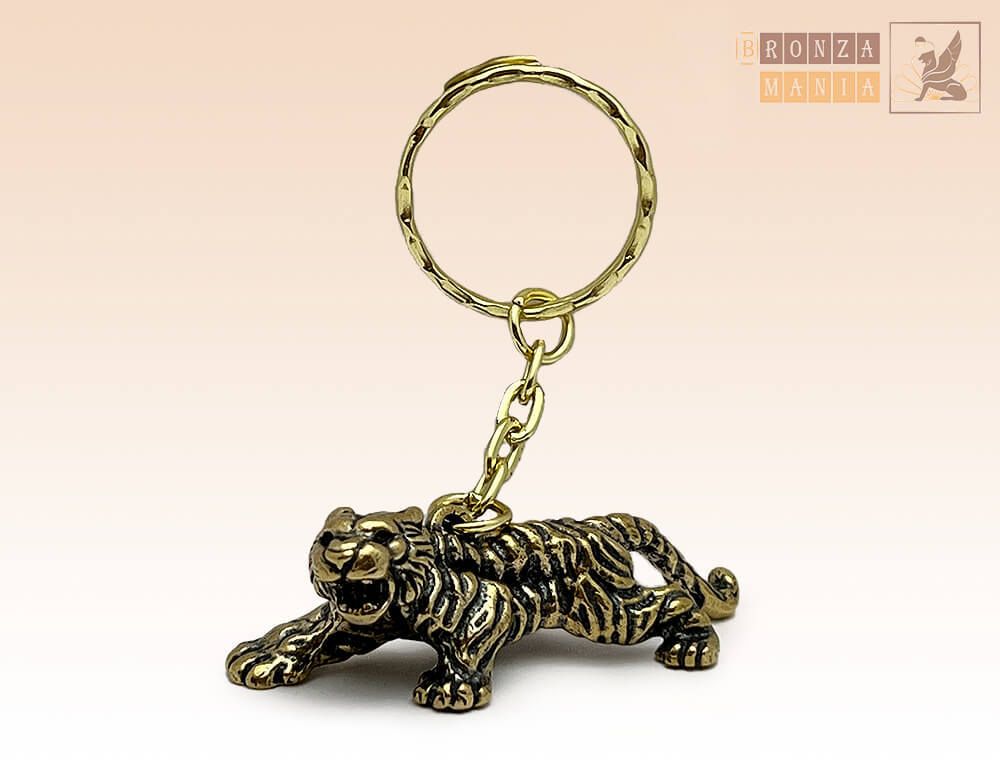 брелок Тигр рычащий