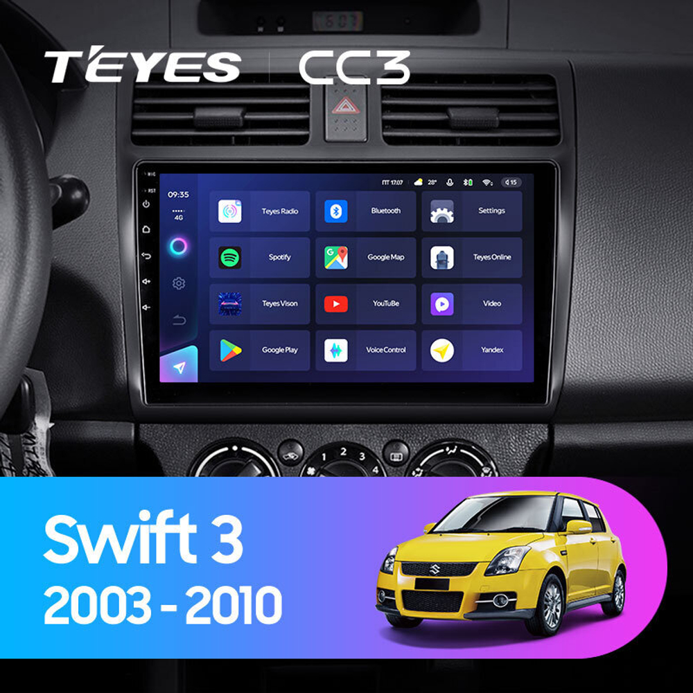 Teyes CC3 10.2" для Suzuki Swift 2003-2010