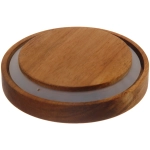 Банка для продуктов стеклянная 3000мл «Хай-Тек» с крышкой из акации 14*23см