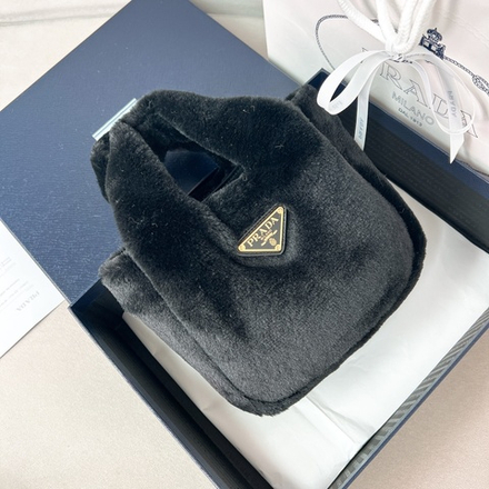 Prada Shearling Mini Handbag 18 cm