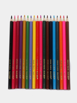 Карандаши цветные для рисования в наборе 24 штук, в тубе