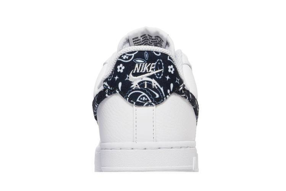 Кроссовки Nike Air Force 1 Low 07 Essential "Black Paisley" (Женская размерная сетка)