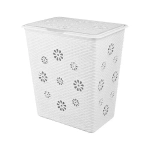 Корзина д/белья Плетёнка 60л. (белый) (комплект 4 шт)