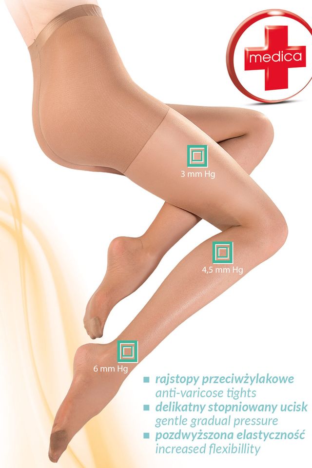 Телесные колготки антицеллюлитные, с экстрактом Алоэ Вера 40 den