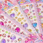 Наклейки-стразы Alingar, акриловые, "Перламутровые сердечки", пакет с европодвесом