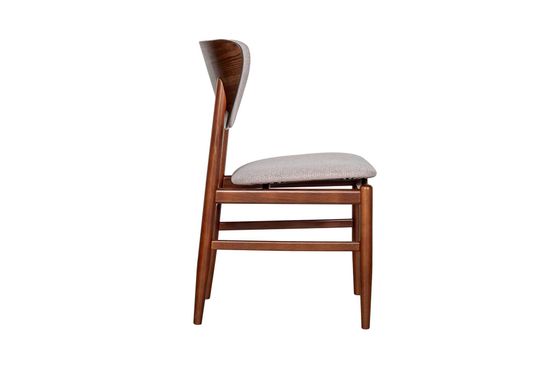 Комплект Стол VERONA 1100 CC с раздвижной круглой столешницей, керамика Snow White + 4 стула FANO-F с мягкой вставкой в деревянной спинке / Американский орех