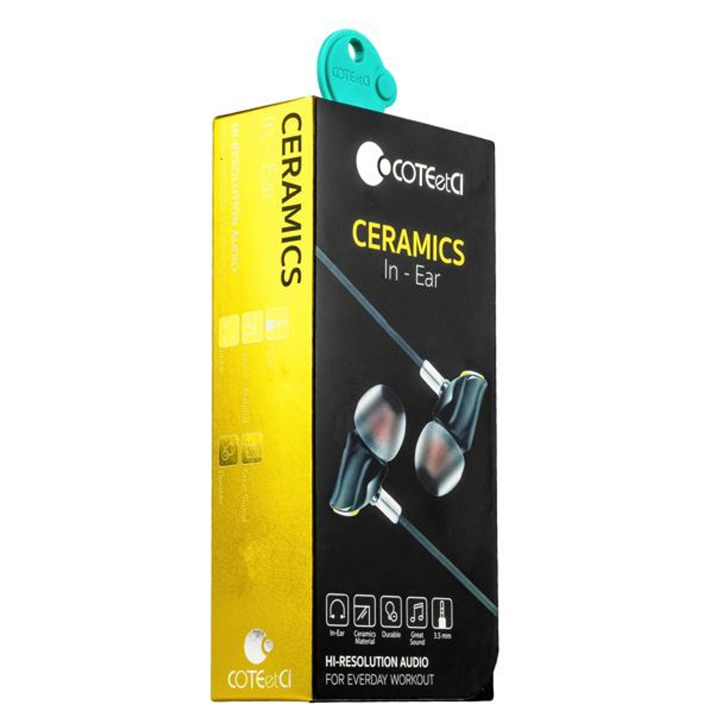 Наушники COTEetCI Earphone EH-02-CERAMICS CS3011-GD Золотистые