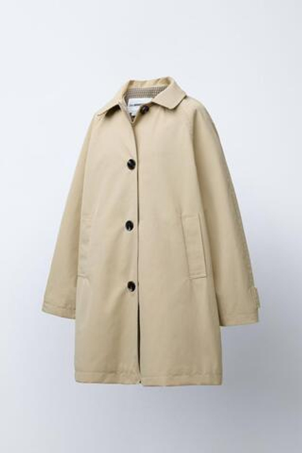 ZARA Х BENSIMON ® ДЛИННЫЙ ТРЕНЧ, БЕЖЕВЫЙ
