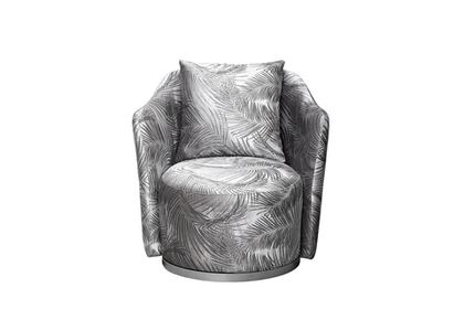 Кресло вращающееся 70x77x80см Garda Decor Verona Valdes110-Ser xром