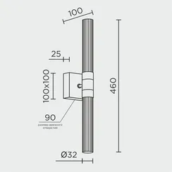 Настенный светильник MODELUX ML.711.02 CR