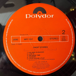 Винтажная виниловая пластинка LP Jon And Vangelis Short Stories (Japan 1980) (Obi)