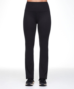 OYSHO Брюки клеш с высокой посадкой Flare Comfortlux High Rise, черный