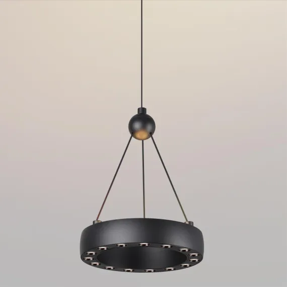 359396 OVER NT24 278 черный Светильник подвесной светодиодный, длина провода 2м IP20 LED 12W вниз/5W вверх 220V 1360Лм 3000K TURN