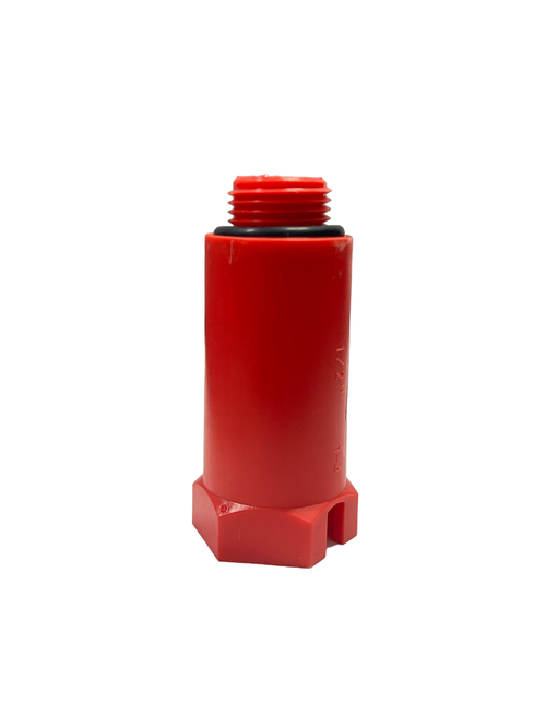 ЗАГЛУШКА УДЛИНЕННАЯ НР 1/2", С УПЛОТНИТЕЛЕМ, КРАСНАЯ FT03403
