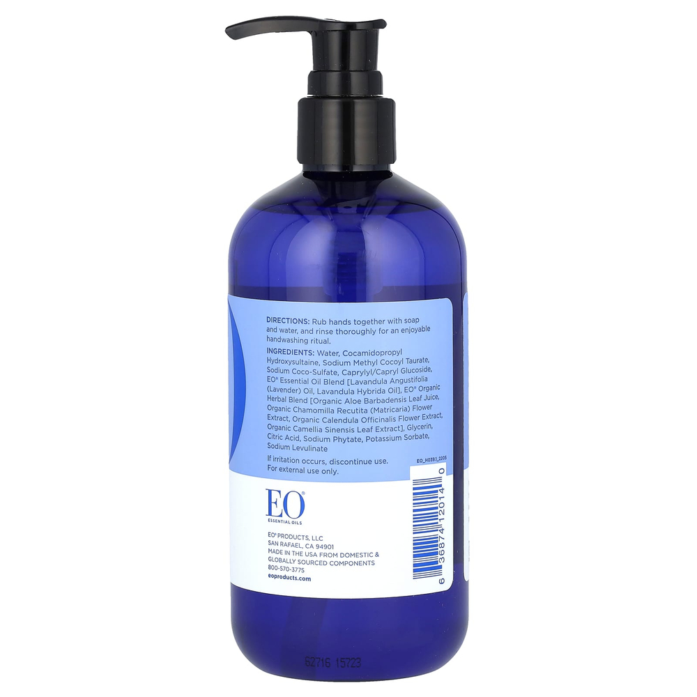 EO Products, мыло для рук, успокаивающая французская лаванда, 355 мл (12 жидк. унций)
