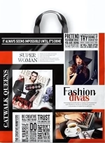 Пакет ПЭ с петлевой ручкой 40х42+6см (50) (Подиум) Интерпак (х25/500)