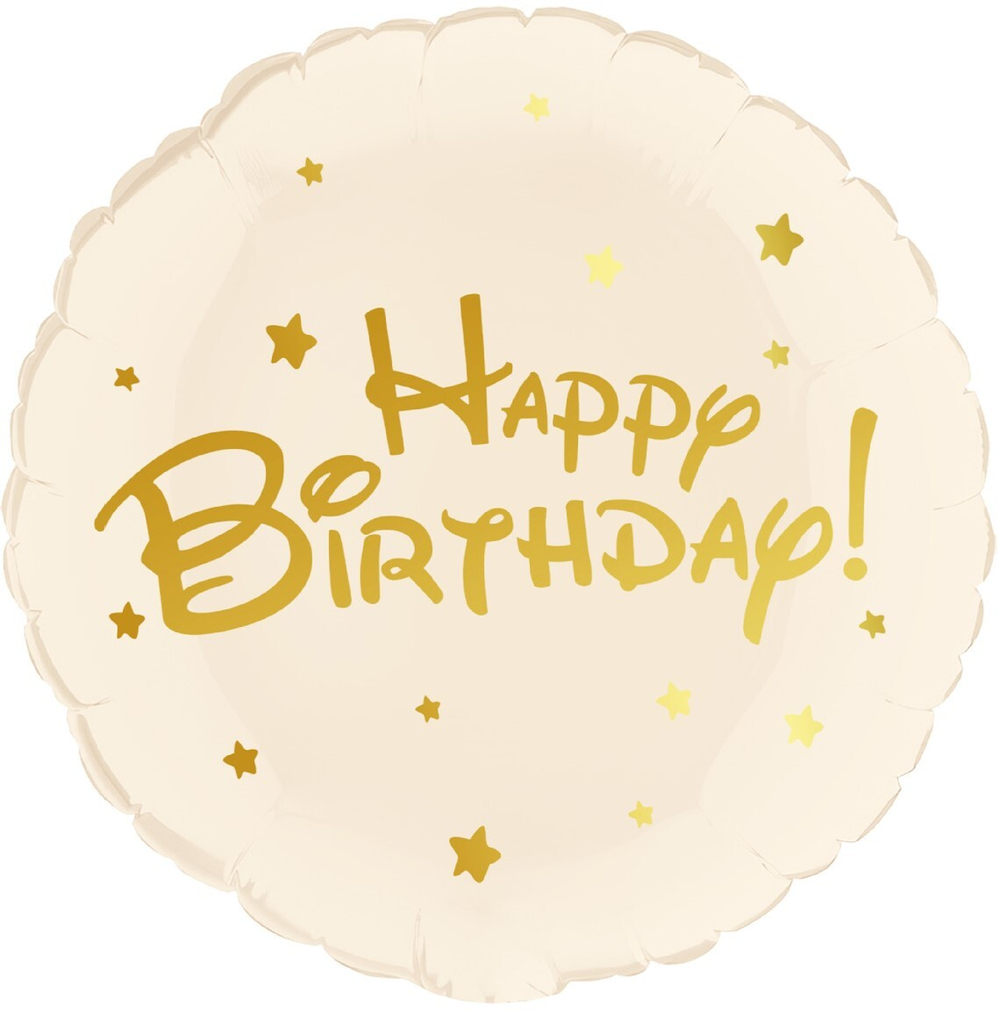 Круг "Happy Birthday в стиле Disney"