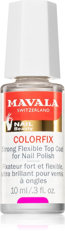 Mavala Nail Beauty Colorfix - верхнее покрытие для превосходной защиты и интенсивного блеска, 10 ml