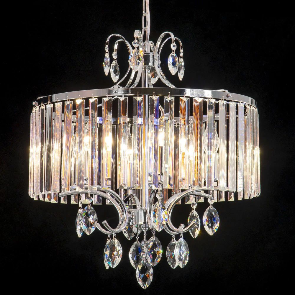 Citilux Инга CL335161 Люстра подвесная хрустальная Хром
