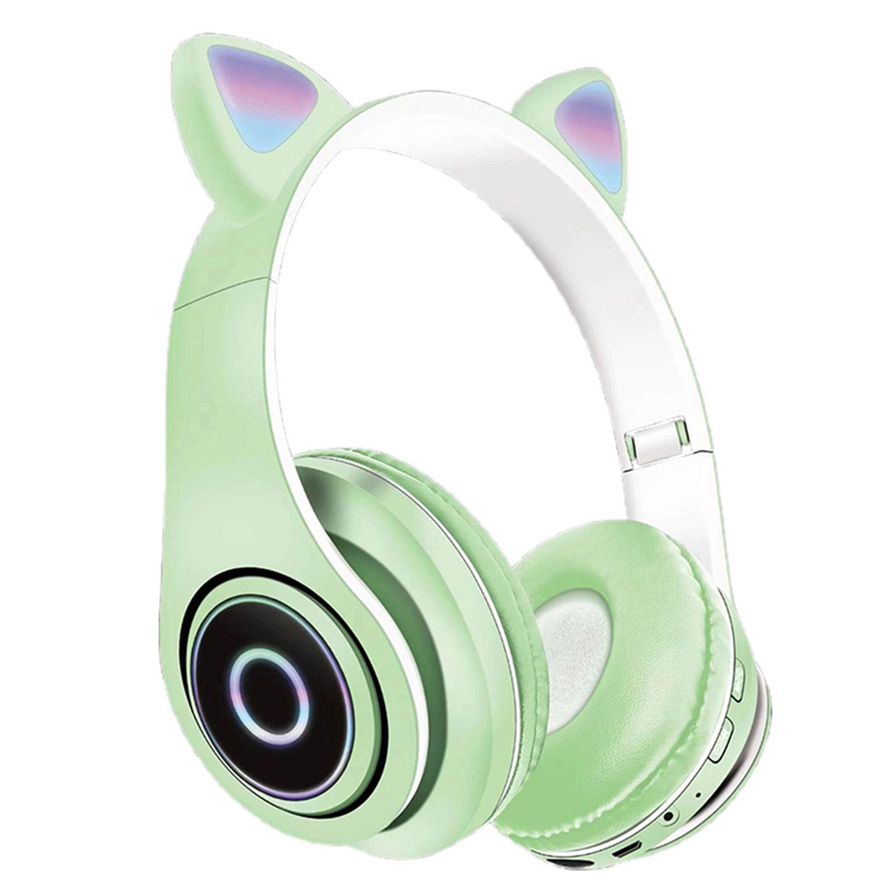 Полноразмерные Bluetooth наушники  Cat Ear P39m (зеленый)