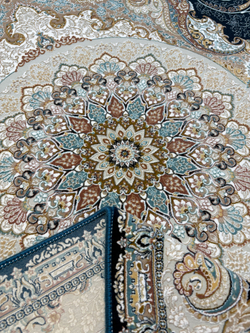 Ковер Mashad 1500 G144 D.Blue Прямоугольник