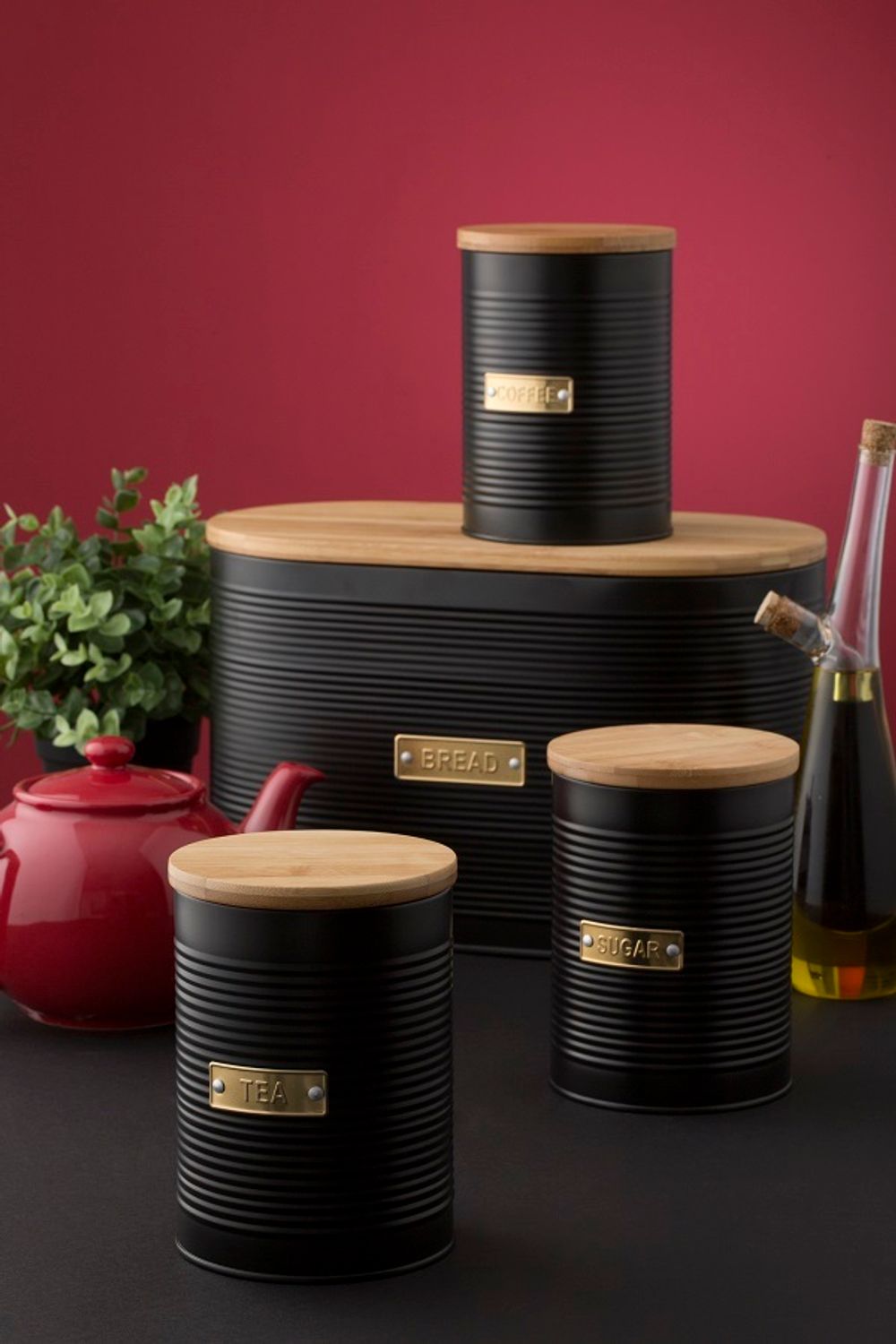 Хлебница Otto черная