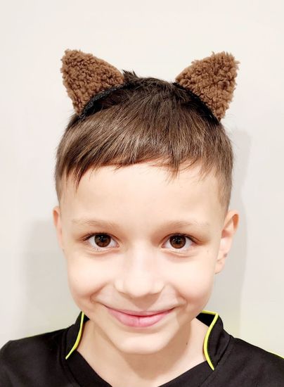 Карнавальные ушки "Микки" на заколке