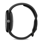 Умные часы Google Pixel Watch 4, 41 мм, Wi-Fi, ремешок цвета «чёрный обсидиан» Матовый чёрный корпус из переработанного алюминия, ремешок из фторэластомера с покрытием «софт-тач» и застёжкой pin-and-tuck — на запястье обхватом 130–210 мм