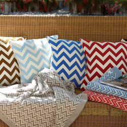 Подушка декоративная 40x40 Casual Avenue Chevron оранжевая фото