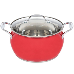 Кастрюля нерж, 4.7 л, с крыш, Daniks, Валетта, QS-2-22/GS-01616-22CA, индукц
