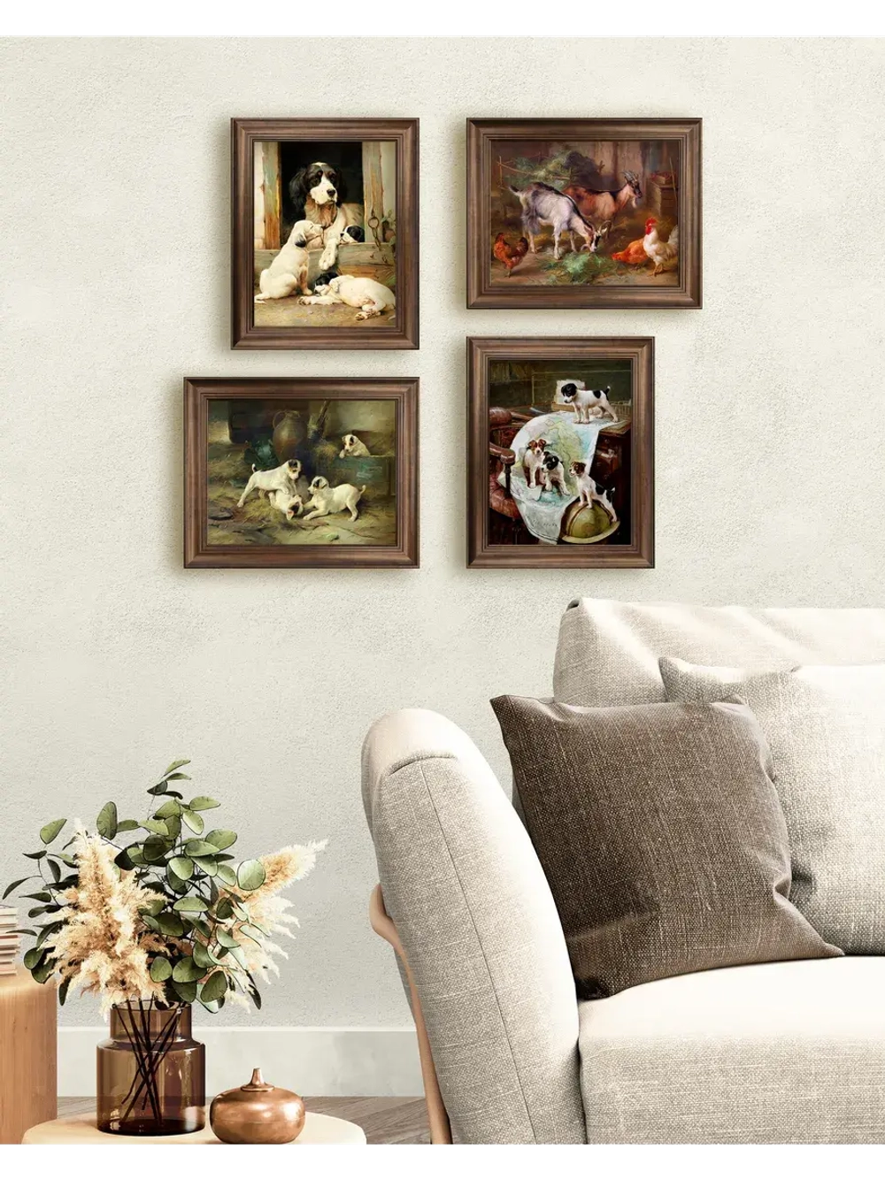 Картина интерьерная на холсте в раме 25*31 см