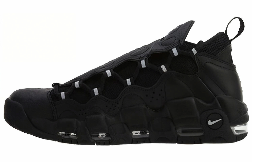 Кроссовки Nike Air More Money Black Metallic Silver