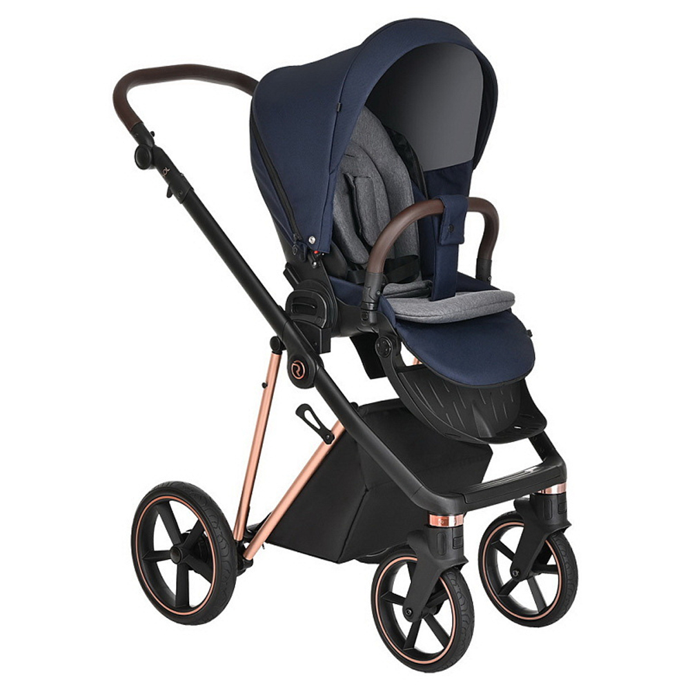 Детская коляска Roan Sol Luxury 2 в 1 RSL/4047 Mystic Blue/Rose Gold